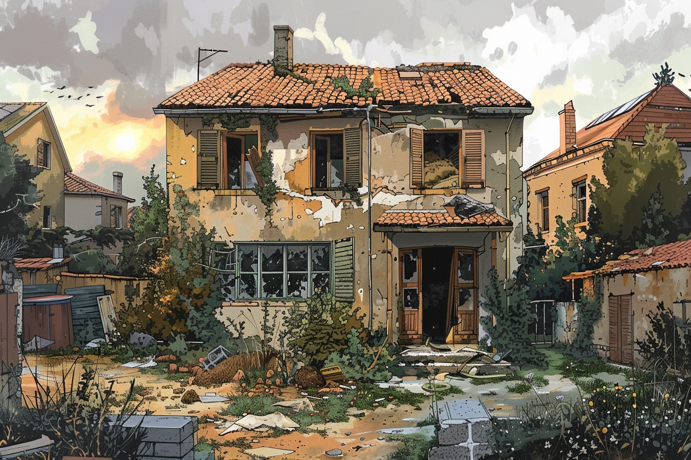 Avant et après la transformation spectaculaire d'une maison insalubre à Avignon grâce au débarras professionnel